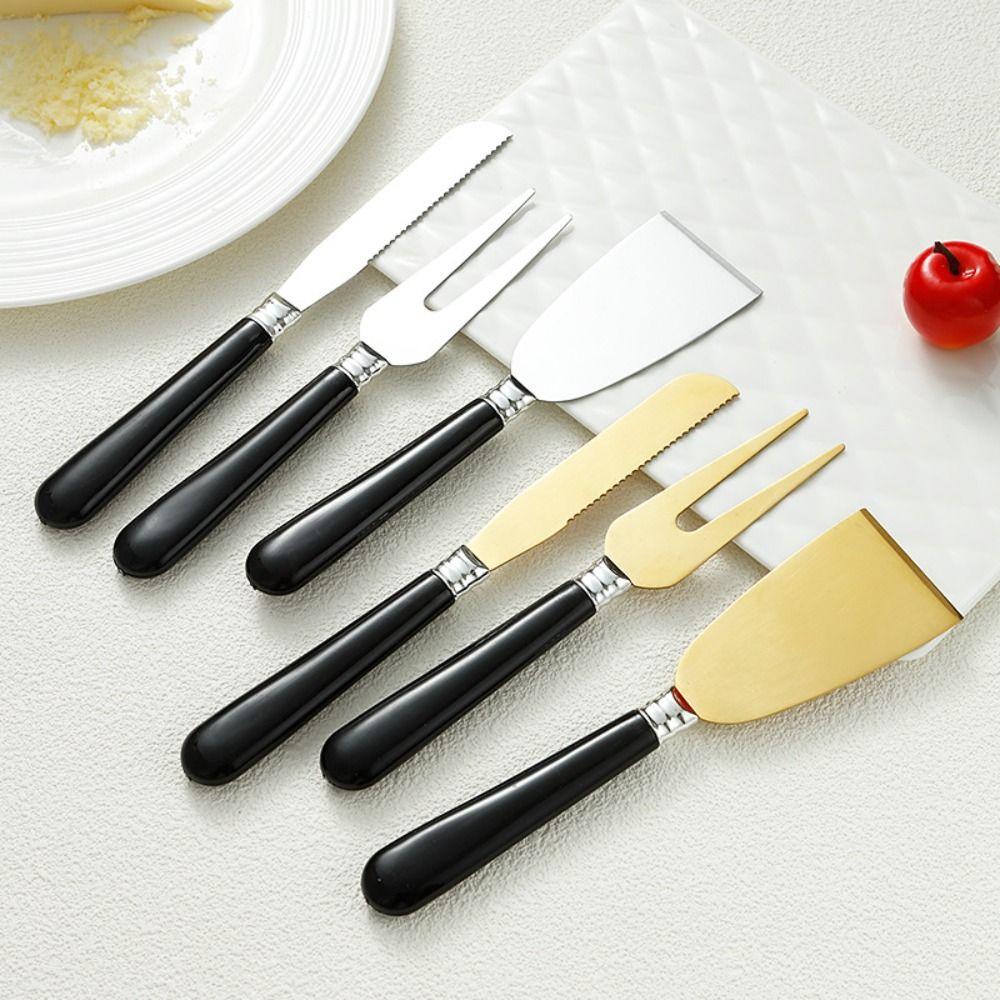 Stainless Steel Cheese Shovel Fork Set Reusable Cake Shovel Cheese Tools Dessert Knife  Kitchen
