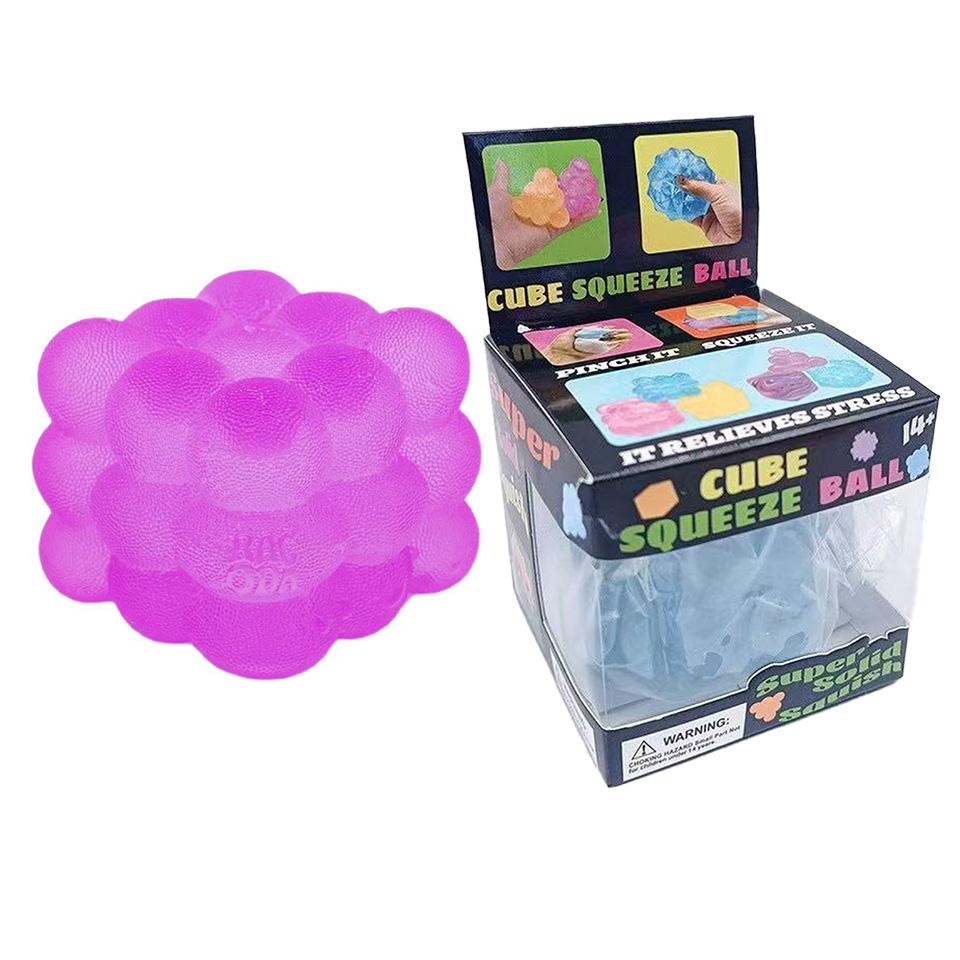Sale three-dimensional candy kneading music adult Stress Relief Squeeze sensory Toy Decompression Simulation Cube Party Gift