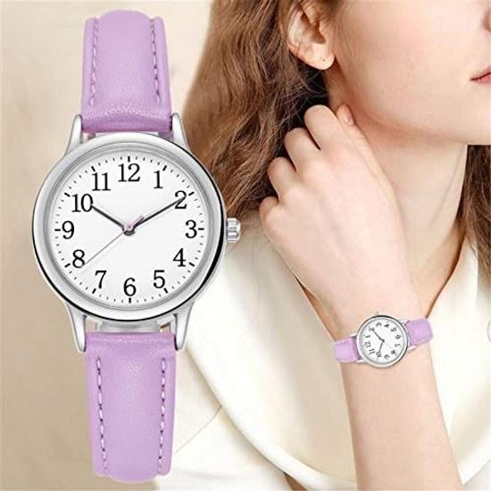 Ladies Wristwatch Analog Waterproof Leather Strap White Date Solar Radio Smartwatch Square Luminous Red Sea Commuting School Anniversary Exam Birthday