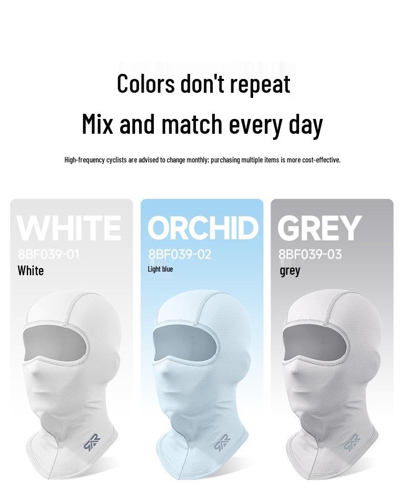 Sun Protection Breathable Motorcycle Headwear: Half & Full Helmet Sweat-Absorbent for Outdoor Riding