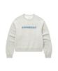 COVERNAT WOMAN Cooper Logo Sweatshirt Oatmeal
