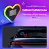 Car Heart-shaped Lights Solar-powered Decorative Lights Colorful LED Warning Lights Triangular Window and Rear Window Decorat