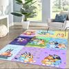 Lovely Bluey Square rugs are a great choice for living rooms, bedrooms, home décor, and as gifts
