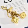 Fashionable Shaped Dice Three-dimensional Keychain