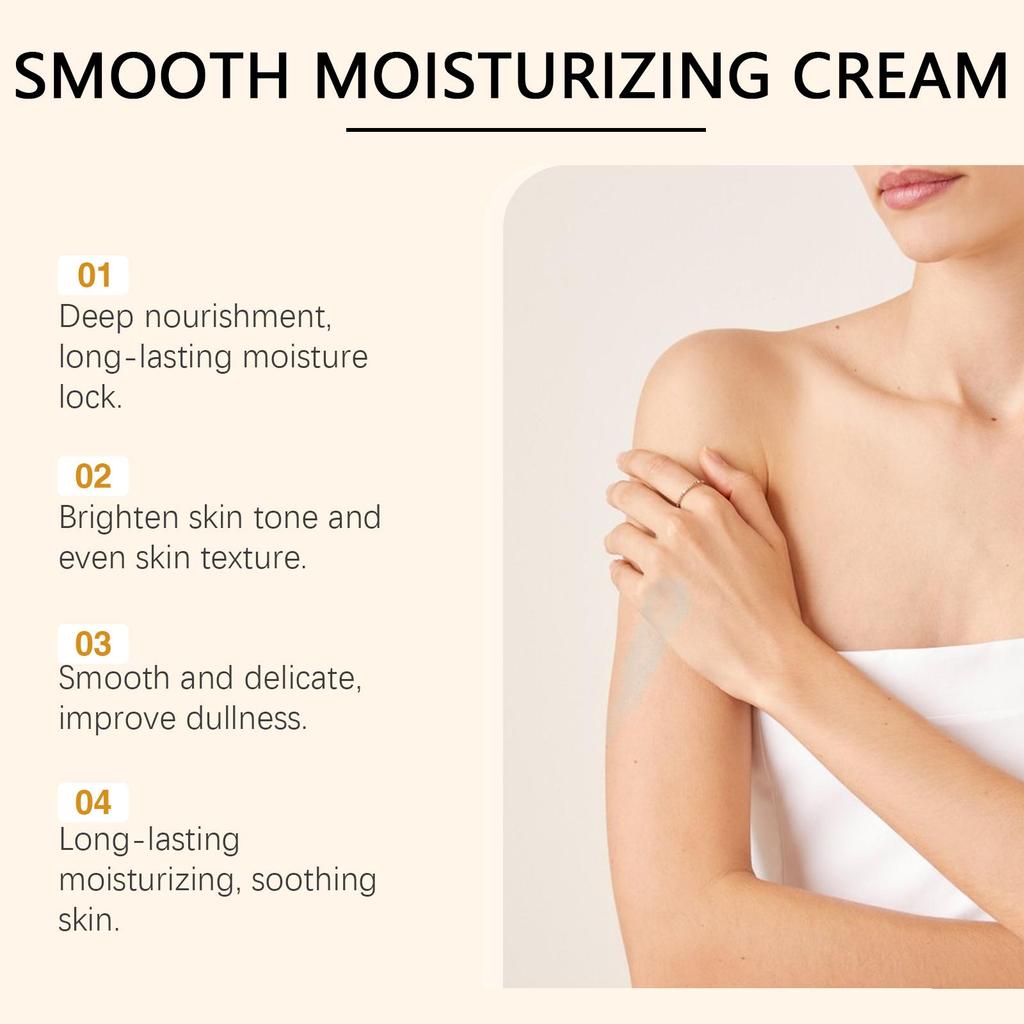 OUHOE Body Skin Smooth Moisturizing Cream, Face and Body Nourishing, Hydrating and Moisturizing, Elastic, Soft, and Firm Skin Care 120g