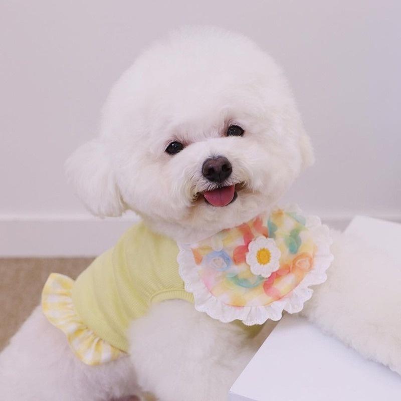 Fashion Dog Bib with Cute Lace Pet Bib For Puppies Neckerchief Pet Supplies Accessories for Dogs Scarf