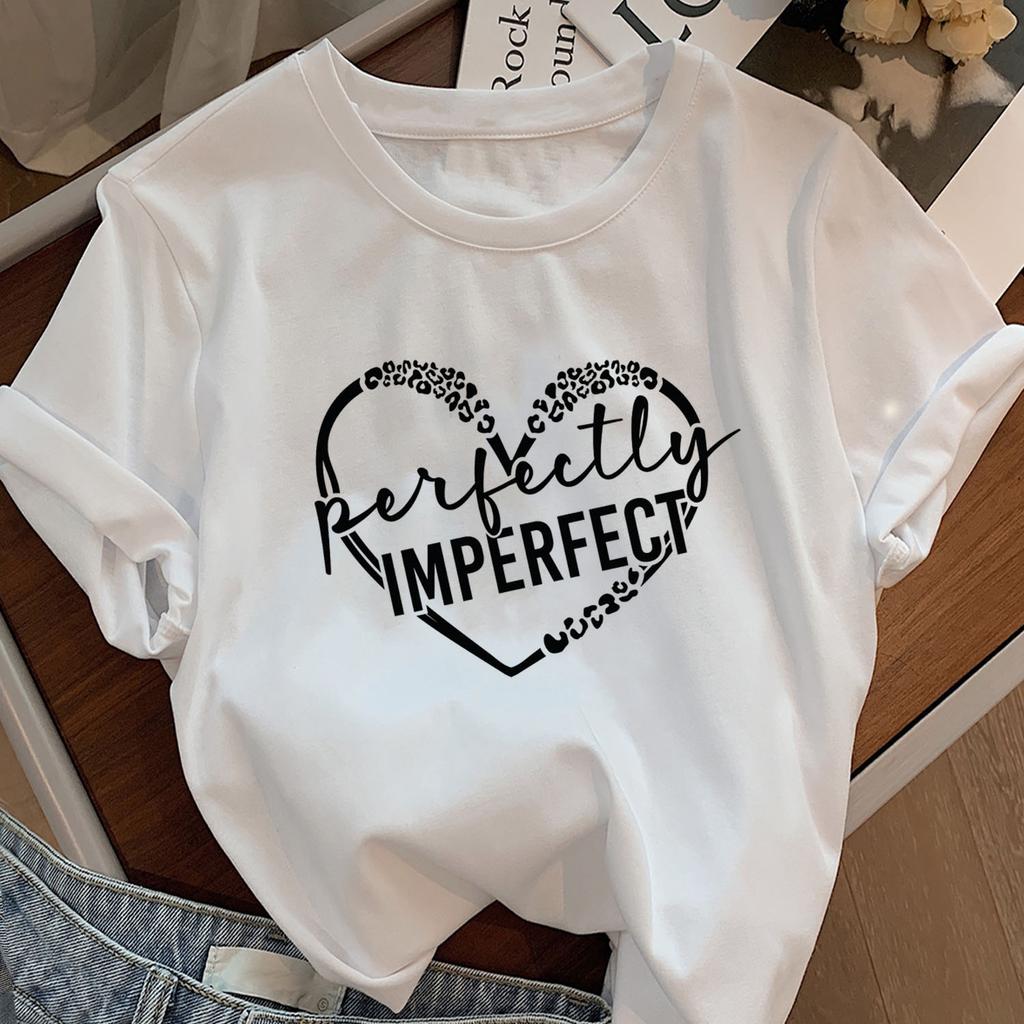 Perfectly Imperfect Tshirt Unisex T Shirt Imperfection Printed Slim Round Neck Short Sleeve Tshirt Cotton Short Sleeve Clothing