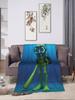 Tung Tung Tung Sahur Abyssal Rot Flannel Blanket  Funny Autumn Warm Throw for Kids Sofa Bed Cover Home Decor Bedspread