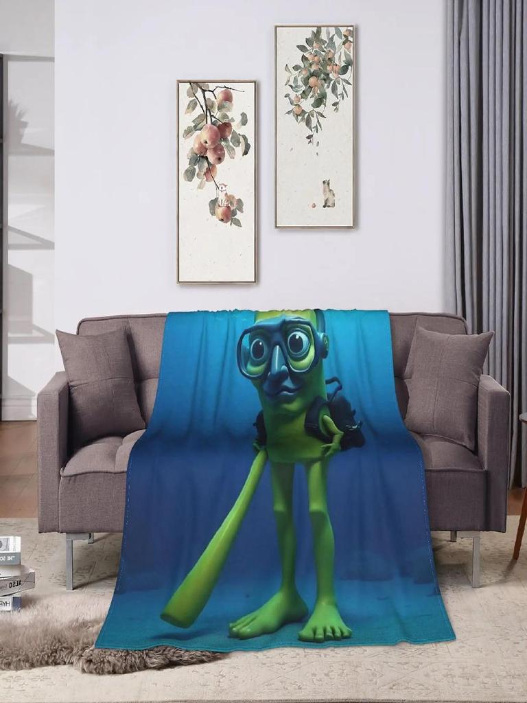 Tung Tung Tung Sahur Abyssal Rot Flannel Blanket  Funny Autumn Warm Throw for Kids Sofa Bed Cover Home Decor Bedspread