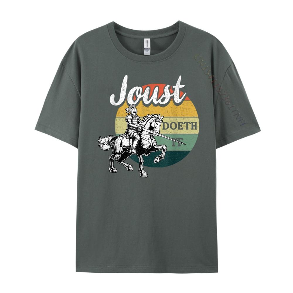 Joust Do It Cavaliere Giostra Festival Rinascimentale Medievale Uomo T-shirt Designer T-shirt Band Stile Cinese