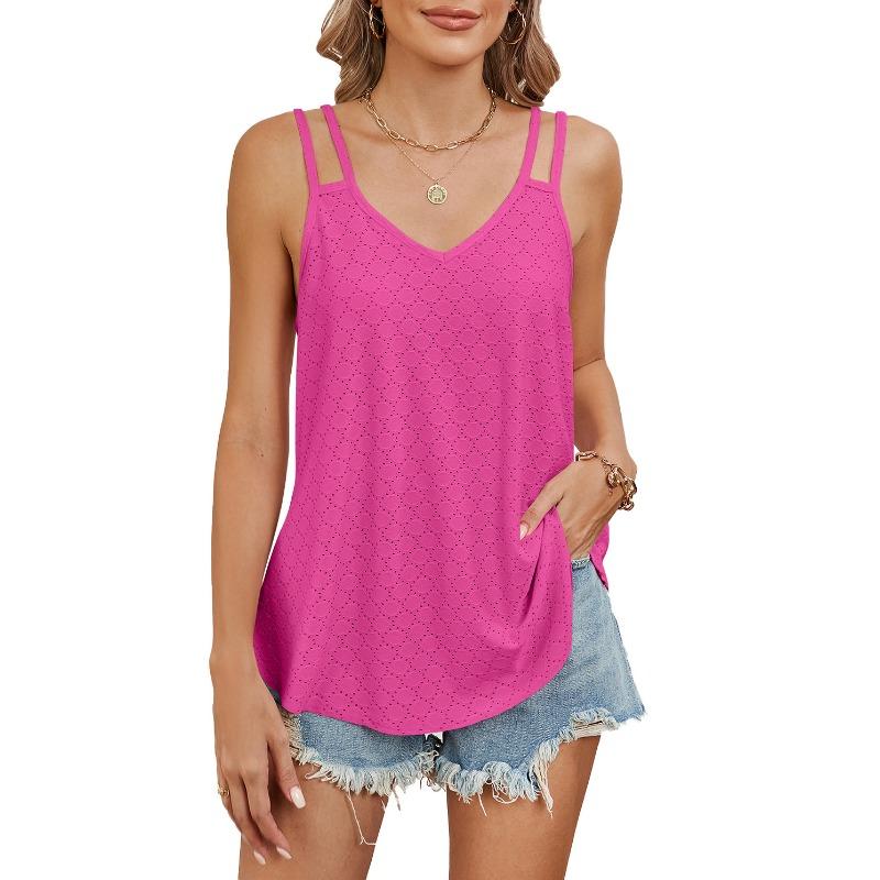 

Женский летний однотонный повседневный топ с V-образным вырезом и круглым вырезом XXL