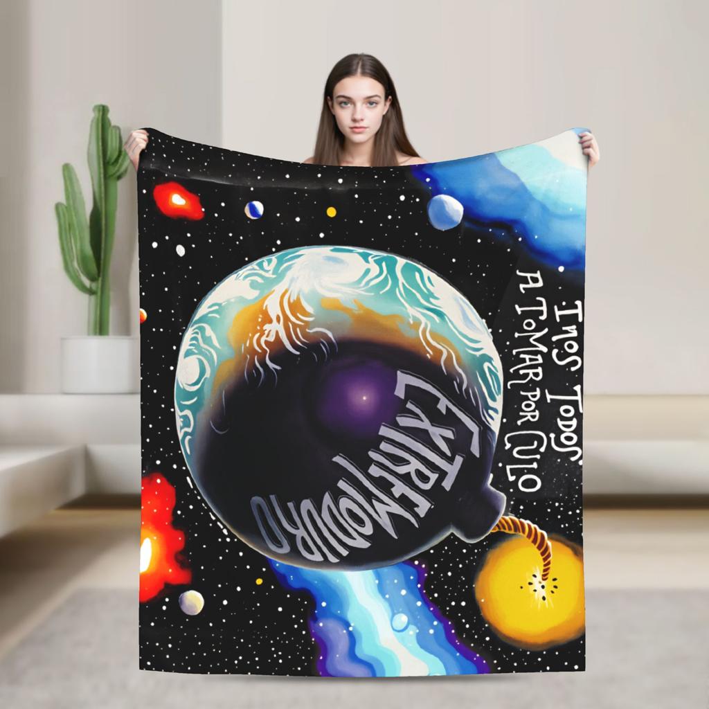 Extremoduro Spanish Band Blankets Travel Office Flannel Throw Blanket For Home Decor Super Soft Design Quality Bedspread Gift