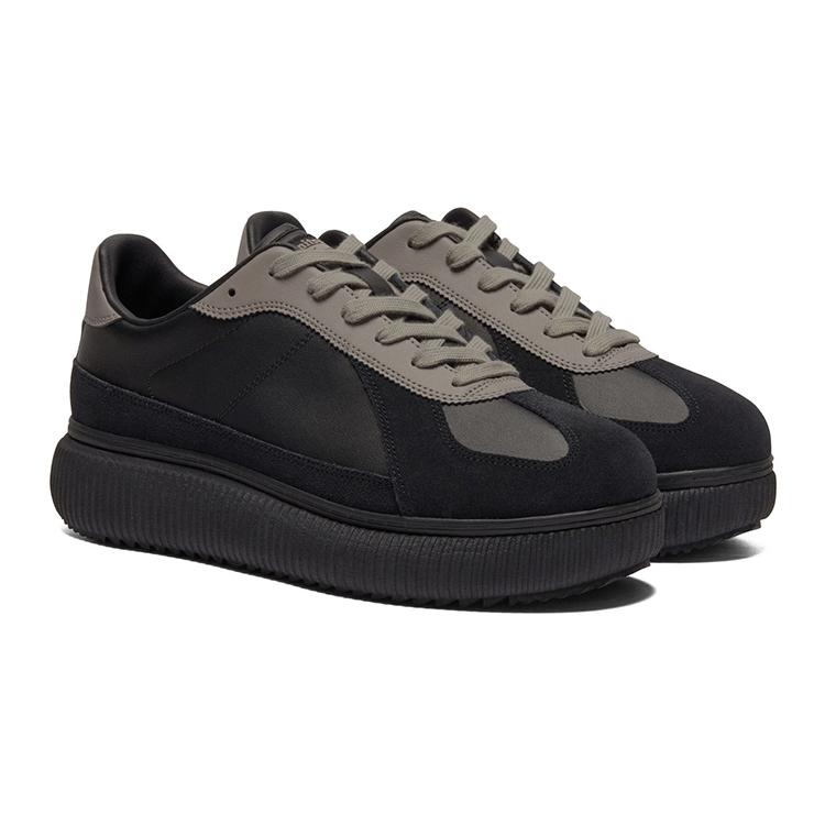 Onitsuka Tiger Delecity Abrasion Resistant Height Increasing Low Top Casual Shoes Unisex Black Gray Sneakers 1183B874-001