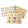 Kids Wooden Arabic Alphabet Number Jigsaw Puzzles Board Early Educational Toy