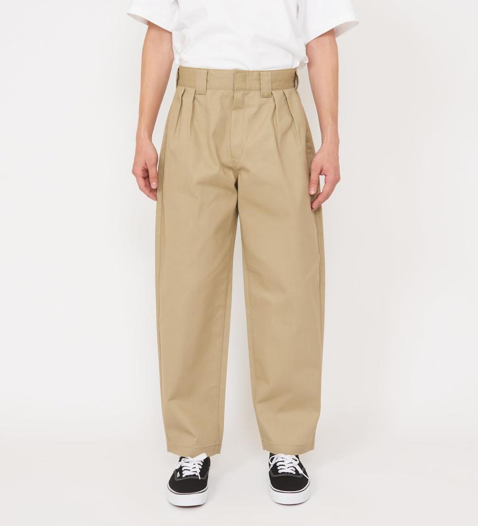 [Dickies] 2-Pleat Work Pants DB2018-0014 Khaki 28