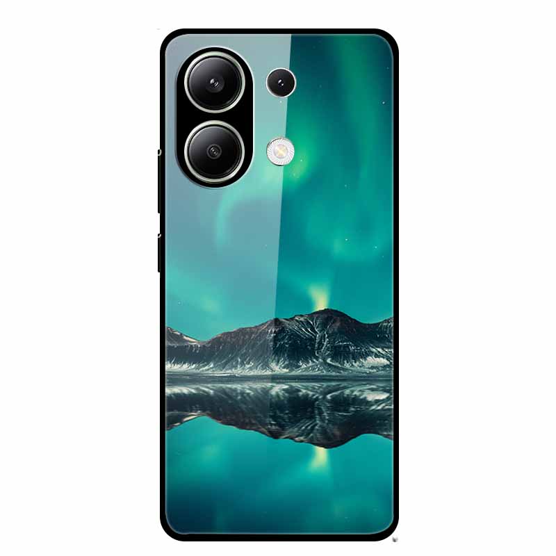 For Xiaomi Redmi Note 13 Pro 4G 6.67"Tempered Glass Cases Silicone Bumper Hard Back Covers for Redmi Note13 4G 6.67" Phone Cases