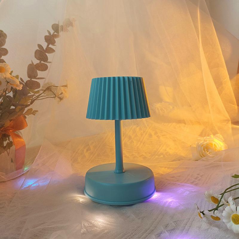 Mini lămpi de masă cu LED Muzică Lumini de noapte Alimentată cu baterii Dormitor Copii Noptieră Living Decor de birou Lumină de birou Lampă de noapte