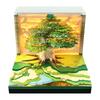 Christmas Gift Decorations Calendar 2026 Novelty Gifts 3D Memo Pad Block Note Paper Cube Laser Cut Paper Craft Art for Gift