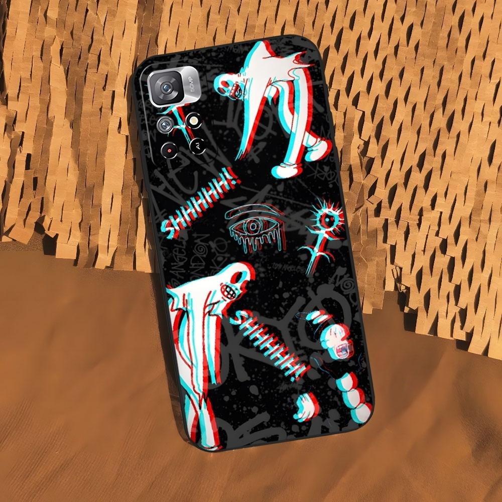 

Ghostemane Phone Case for Xiaomi 15 14 13 12 Mi 11 ultra Pro Lite Black Soft Silicone Cover Xiaomi 13