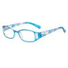 1PC Premium Classic Rectangle Reading Glasses - Floral Temples, For Middle-Aged/Elderly/Men/Women/Students/Teachers, Casual & Business Use