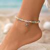 European and American anklets, conch rice beads, starfish women's anklets, fashionable pearl conch anklets