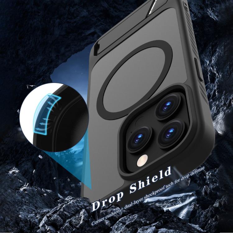 LeReach Le‑Chic Series Magnetic Phone Case Built‑In Hidden Integrated Kickstand Protective Shell For iPhone Anti‑Drop Cover