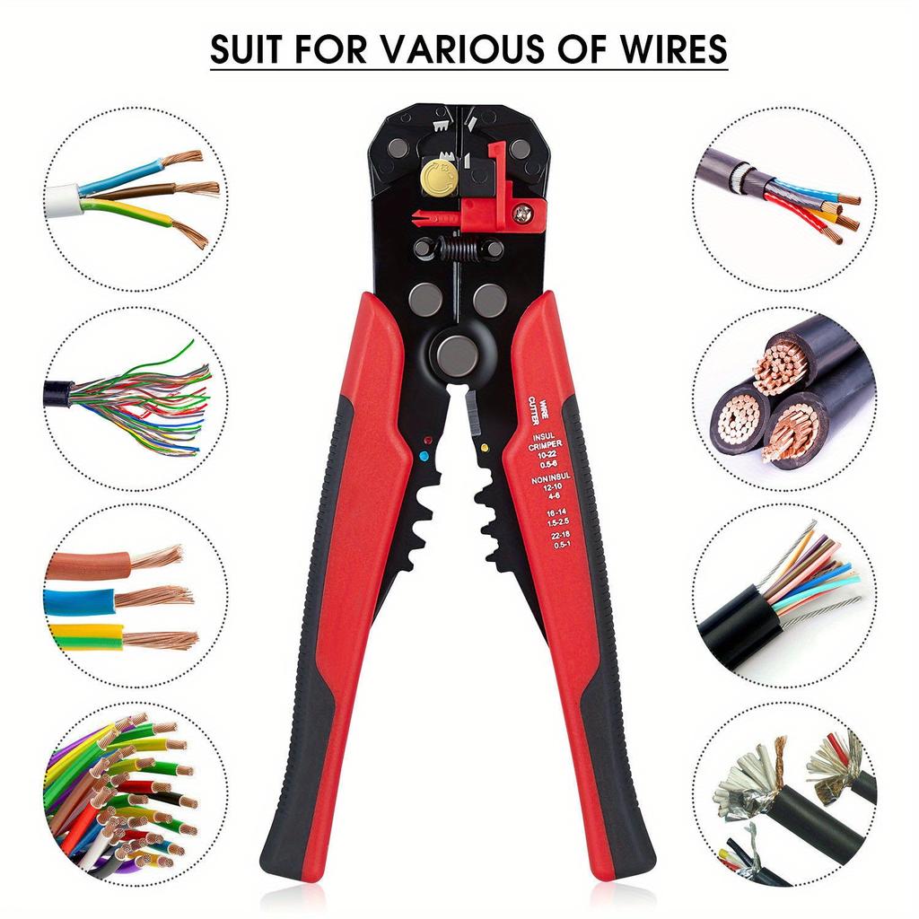 Universal Wire Stripping Pliers Cutting and Peeling Tools Multifunctional Non Damaging Duckbill Wire Stripping Pliers Integrated