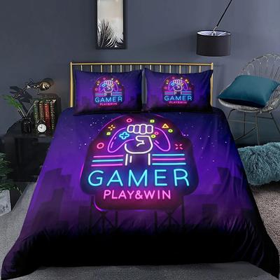 Gamepad 3D Gedrucktes Bettwäsche-Set für Teenager Jungen Queen Modern Gamer Bettdecke Bettbezug 240x220 Videospiel Kinder Bettwäsche