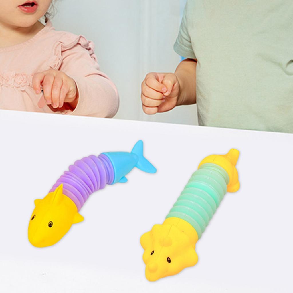 Dinosaur Shark Stretch Squeeze Toy For Stress Relief Hand Exercise Sensory Fidget Stress Ball Anxiety Relief Kids Adults