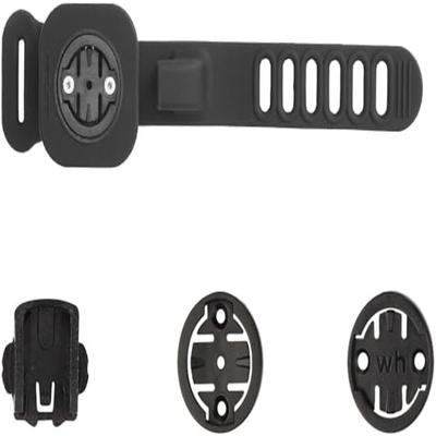 Stopwatch Bracket for Road & Mountain Bikes, Soft Silicone Shockproof Frame Mount, Quick-Release Cycling Computer Holder