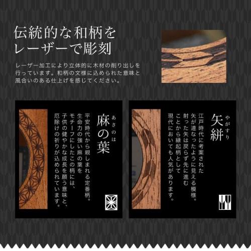 KALA Concert Ukulele, Mahogany Body, Asanoha Pattern (KA-J1C-ASANOHA_WBAG), Includes Soft Case