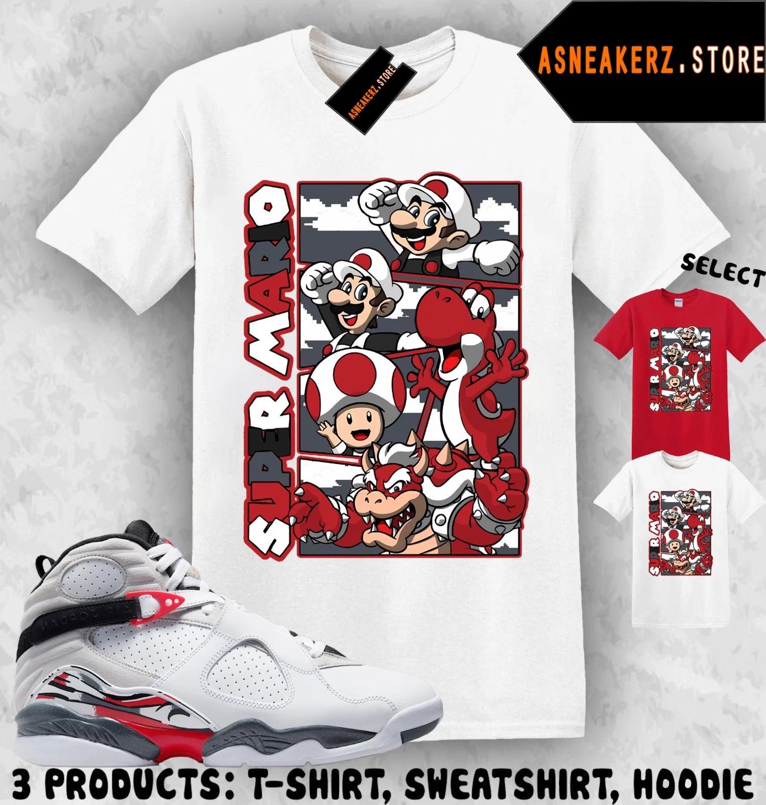 

Shirt To Match AJ 8 Bugs Bunny 2025 Sneaker Matching Tee Retro Mario T-Shirt M
