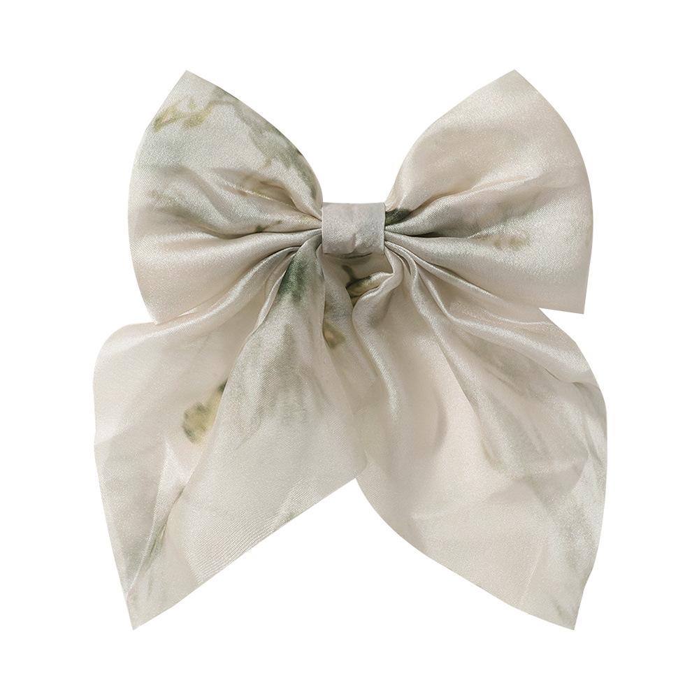 2Pcs Baby Hair Clip for Girls Hair Tie Ink Style Bow Kid Hair Accessory Sping Autumn Princess Children Hairband