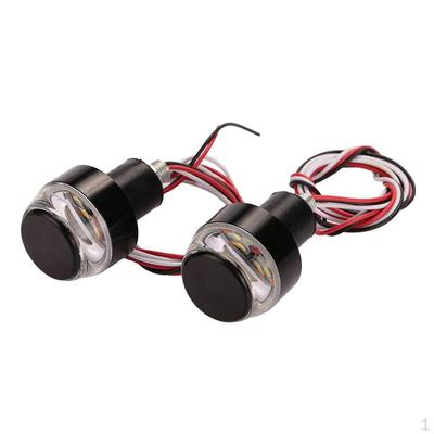 2 kusy Motocyklová řídítka Směrovka Uchopovací tyč Zástrčka Strobe Side End LED Lampa Universal