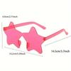 25 Pairs Rimless Star Shaped Sunglasses Men Fashion Cute Candy Color Beach Vacation Decor Shades Women Trendy Rave Sun Glasses