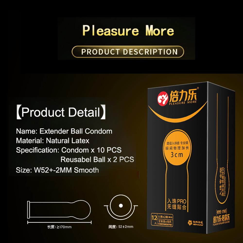 Kondom Ball Naturkautschuk Kondome Perle duldet sicheres Sexspielzeug für Erwachsene mit Penishülle