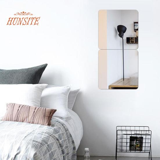 4ks celoplošná zrcadlová nálepka na dlaždice, samolepicí, vodotěsná