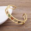 AIBEF New Fashion 8 Styles Punk Copper Zircon Bracelet for Women Crystal Open Cuff Bangles Accessories Jewelry Gift Dropshipping
