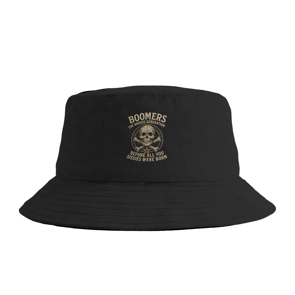Boomers Die Badass Generation Eimerhut Outdoor Fischerkappen Für Damen Vintage Reise Wanderung Sonnenschutzmützen Atmungsaktive Kappe