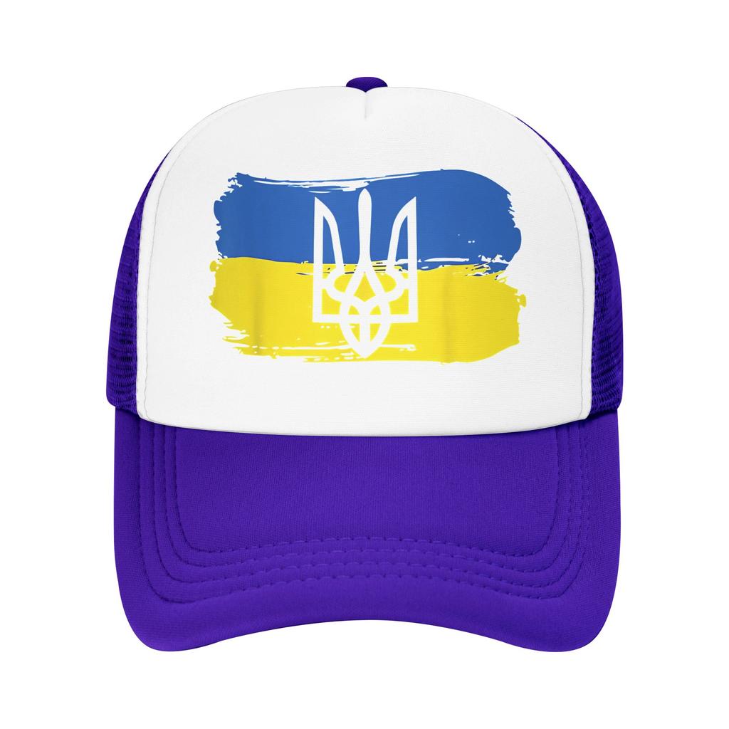 Summer Sun Hats Vintage Ukraine Ukrainian Flag Pride Baseball Cap Breathable Print Hip Hop Hats Unisex yk Cute Baseball Caps