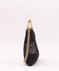 Rattan Round Handle X Paper Black [Cuko] Handbag, 2-way bag/A4 Size, Women's, (019)