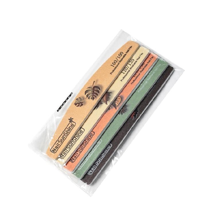 5PCS Nail Emery Boards with Double Side Grit Curved Sanding Tools for Precise Manicures and Nail Polishing Gentle On Nails