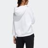 Adidas Logo Print Athletic Hoodie Women Tops White GP0722