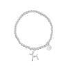 Cute Balloon Dog Stretch Bracelet For Women Minimalist Luxury Round Bead Jewelry Unique Simple Elegant Design