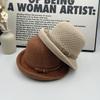 Temperament travel sunscreen hat women's thin breathable basin hat spring and summer new curling top hat sunshade bucket hat