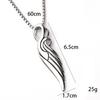 Hiphop Hip Hop Trend Street Personality Line Wing Accessories Titanium Steel Necklace Men And Women