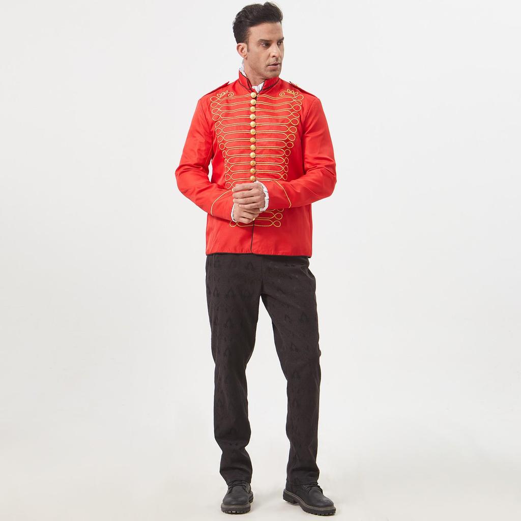 Men's Halloween Medieval Gothic Steampunk Drummer Costume - Retro Style