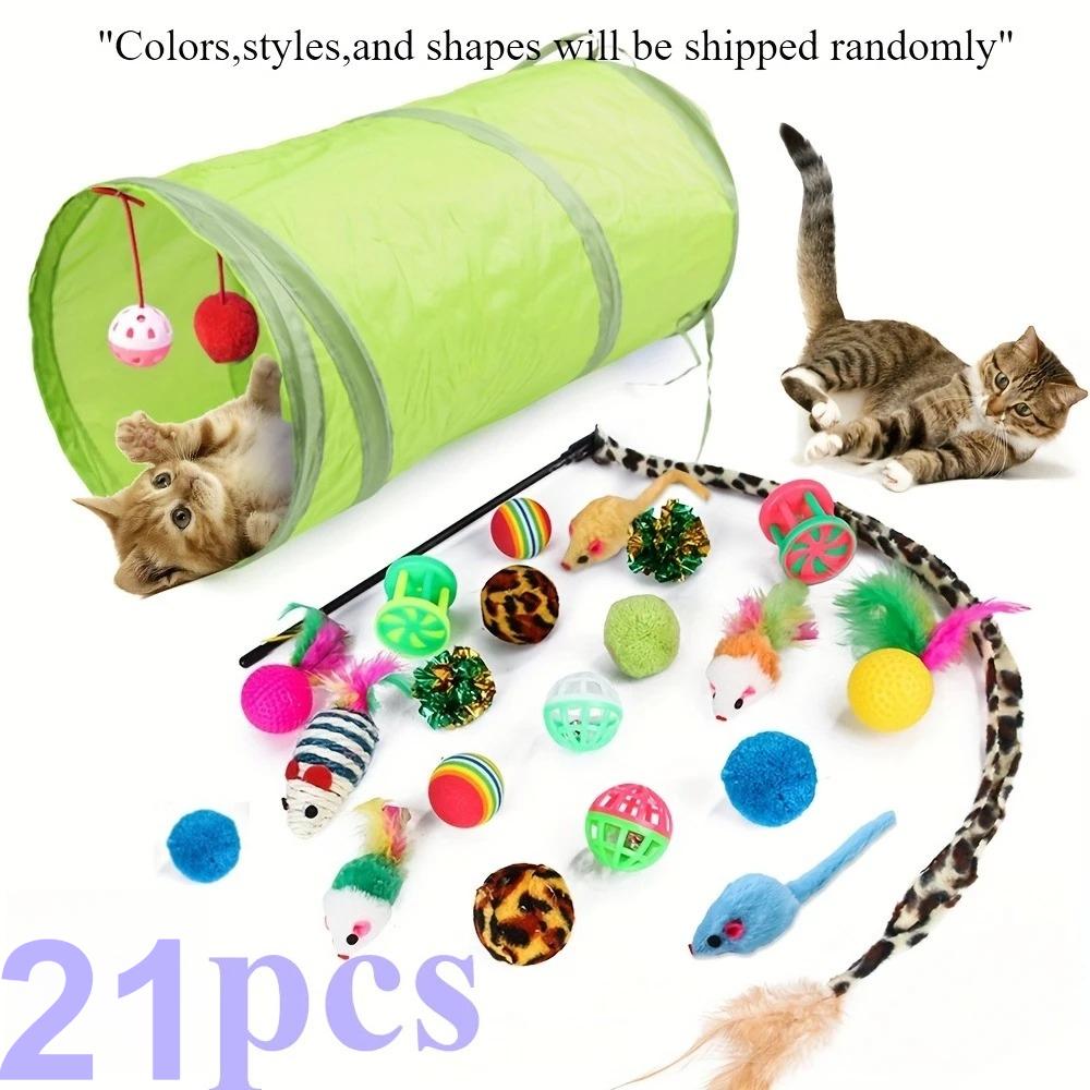 

21 шт. Смешная кошачья палатка Мышь Принадлежности Имитация Рыба Котенок Аксессуары Кошачья игрушка Интерактивный мяч Складной Тоннель для игр котенка Чат