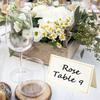 10~50pcs Table Place Cards Foldable Gold Foil Border Table Card for Wedding Banquets Party Festival Gathering Supplies TMZ
