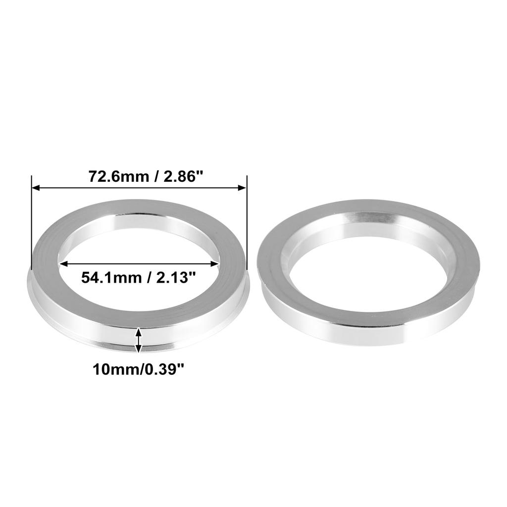 uxcell Hub Ring, 2.9 inch (72.6 mm), 2.1 inches (54.1 mm), Wheel Hub Centric